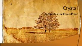  Presentation with aging - Theme enhanced with torn picture - aging photography background and a yellow colored foreground