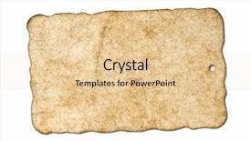  Presentation with torn paper - Amazing PPT theme having torn picture - old paper card on white backdrop and a lemonade colored foreground