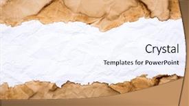  Presentation with torn paper - Audience pleasing presentation theme consisting of torn picture - vintage paper background backdrop and a sky blue colored foreground