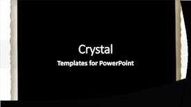  Presentation with vintage - Beautiful PPT theme featuring torn picture - vintage photo isolated on white backdrop and a black colored foreground