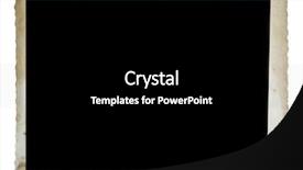  Presentation with vintage - Slides featuring torn picture - vintage photo isolated on white background and a black colored foreground