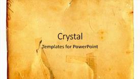  Presentation with vintage pape - Presentation theme enhanced with torn picture - vintage real paper background and a yellow colored foreground