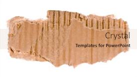  Presentation with corrugated cardboard - Colorful presentation theme enhanced with torn-piece-of-corrugated-cardboard backdrop and a coral colored foreground