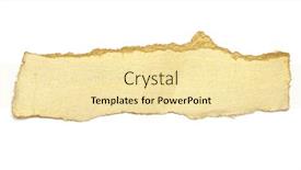  Presentation with torn paper - Amazing presentation design having torn-piece-of-edge-paper backdrop and a blonde colored foreground