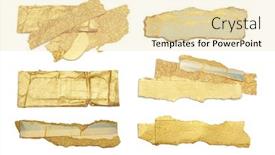  Presentation with torn paper - Slide set with torn-piece-of-paper background and a lemonade colored foreground