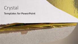  Presentation with torn paper - Presentation theme having torn-pieces-of-paper-texture background and a  colored foreground