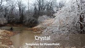  Presentation with ice break - Audience pleasing slide deck consisting of tornado damage - trees break under the weight backdrop and a  colored foreground