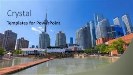  Presentation with toronto - Presentation theme consisting of toronto-canada-june-22-2019 background and a  colored foreground
