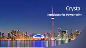  Presentation with toronto - Presentation design with instruments for plastic surgery on background and a white colored foreground