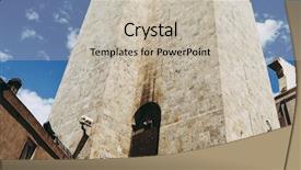  Presentation with makkah tower - Presentation theme having torre dell elefante meaning tower background and a  colored foreground