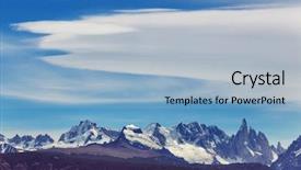  Presentation with america - Slides having torre in patagonia mountains argentina background and a light blue colored foreground