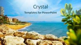  Presentation with sol - Amazing PPT layouts having torremolinos coastal view spain costa backdrop and a light blue colored foreground
