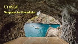  Presentation with torrent - Colorful slides enhanced with torrent-de-pareis-deepest-canyon backdrop and a tawny brown colored foreground