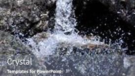  Presentation with torrent - PPT layouts consisting of hydrology - torrent background and a gray colored foreground