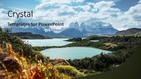  Presentation with pain points - PPT layouts consisting of torres del paine national park background and a light blue colored foreground