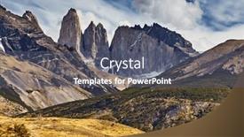  Presentation with chile patagonia - Presentation featuring torres-del-paine-national-park background and a gray colored foreground