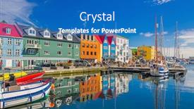  Presentation with city buildings - Theme with torshawn-city-the-capital background and a teal colored foreground