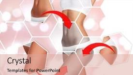  Presentation with woman nude body - Cool new slide deck with torso - beautiful woman's body backdrop and a coral colored foreground