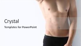  Presentation with sexy - Amazing PPT layouts having torso - sexy man in underwear backdrop and a white colored foreground