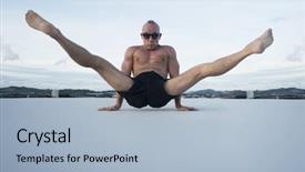  Presentation with movements - Presentation having torso and sunglasses doing brake background and a  colored foreground