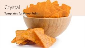  Presentation with flavor - Slide deck with tortilla-chips-with-the-flavor background and a yellow colored foreground