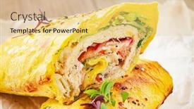  Presentation with tortilla - PPT layouts enhanced with tortilla-with-meat-and-vegetables background and a yellow colored foreground