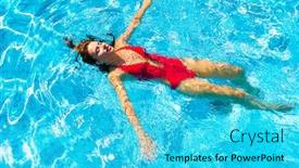  Presentation with bliss - Beautiful PPT theme featuring total bliss backdrop and a cyan colored foreground