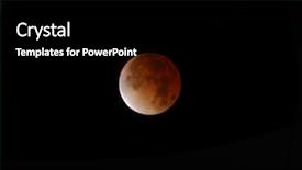  Presentation with eclipse - Presentation having total lunar eclipse background and a black colored foreground
