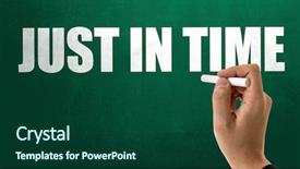  Presentation with quality management - Beautiful PPT layouts featuring total quality management - just in time backdrop and a forest green colored foreground