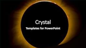  Presentation with eclipse - Amazing theme having total solar eclipse from missouri backdrop and a black colored foreground