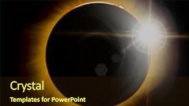  Presentation with eclipse - Beautiful slides featuring total solar eclipse from missouri backdrop and a wine colored foreground