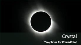  Presentation with eclipse - Presentation theme with total solar eclipse in march background and a dark gray colored foreground