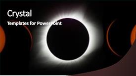  Presentation with phases - Slides with total solar eclipse phases background and a wine colored foreground