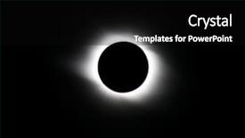  Presentation with eclipse - Cool new presentation theme with total solar eclipse backdrop and a black colored foreground