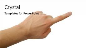  Presentation with paths - Theme enhanced with totalitarianism - hand holding blank business card background and a white colored foreground