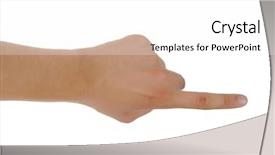  Presentation with paths - Colorful slides enhanced with totalitarianism - hand holding blank business card backdrop and a white colored foreground