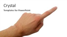  Presentation with hand touching finger digital - Presentation with totalitarianism - hand pointing touching or pressing background and a white colored foreground