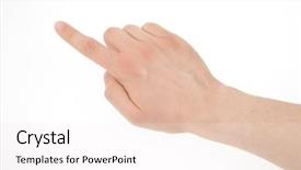  Presentation with paths - Beautiful slide set featuring totalitarianism - photo of hand with clipping backdrop and a white colored foreground