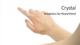  Presentation with paths - Amazing presentation theme having totalitarianism - photo of hand with clipping backdrop and a white colored foreground