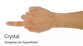  Presentation with paths - Audience pleasing PPT theme consisting of totalitarianism - photo of hand with clipping backdrop and a white colored foreground