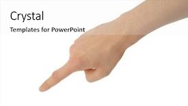  Presentation with confusion path - Audience pleasing slides consisting of totalitarianism - photo of isolated hand backdrop and a white colored foreground