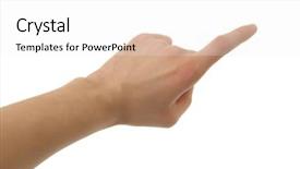  Presentation with hand x ray - PPT theme having totalitarianism - photo of isolated hand background and a  colored foreground