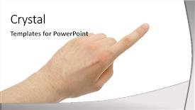  Presentation with finger - Amazing PPT layouts having totalitarianism - photo of pointing finger backdrop and a white colored foreground