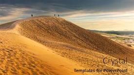  Presentation with sand dunes - PPT layouts consisting of tottori-japan-sand-dunes background and a gold colored foreground