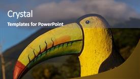  Presentation with costa rica - Audience pleasing presentation consisting of toucans - toucan sculpture in costa rica backdrop and a ocean colored foreground