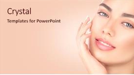  Presentation with acne woman - Audience pleasing theme consisting of touch - beauty portrait beautiful spa brunette backdrop and a lemonade colored foreground