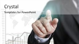  Presentation with touch screen accessible for disable students - Presentation design having touch screen financial symbols showing background and a white colored foreground