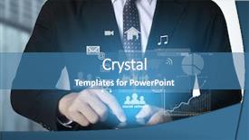  Presentation with touch screen - Slide set having touch screen mobile phone background and a  colored foreground