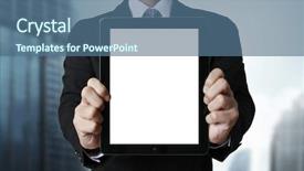  Presentation with touch screen accessible for disable students - Slide set enhanced with vacancy of electrical design engineer background and a seafoam green colored foreground.