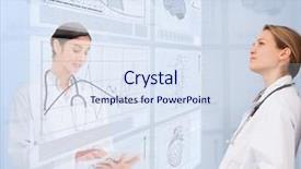  Presentation with cultural diversity women - Amazing presentation theme having touche heart service - calm women doctors using futuristic backdrop and a sky blue colored foreground